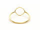 Bague 53 Bague Transparence Or jaune 58 Facettes 578926RV