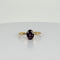 Bague Bague en or jaune avec spinelle naturelle ovale violette 58 Facettes 2504088