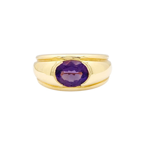 Bague 53 Bague Boucheron, "Roxane", or jaune, améthyste. 58 Facettes 35023