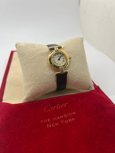 Montre Cartier - Montre Colisée Must en vermeil et argent, mouvement quartz 58 Facettes
