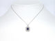 Pendentif Pendentif en or blanc avec diamants et saphir 58 Facettes 2350