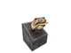 Bague 62 Bague or jaune TANK Style année 1950 sertie de 3 diamants taille ancienne 58 Facettes 1-0000492/3
