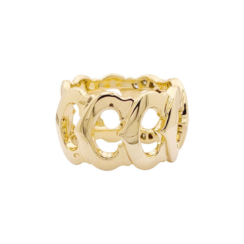 Bague 53 Bague Cartier, "C de Cartier", or jaune, diamants. 58 Facettes 34980