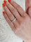 Bague 55 ALLIANCE PLATINE 17 DIAMANTS 58 Facettes 086681