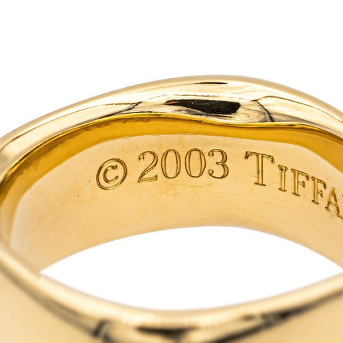 Bague 54 Tiffany & Co Bague Carrée Or jaune 58 Facettes 3865795CN