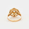 Bague 56 Bague motif floral sertie de diamants 58 Facettes 127207160538