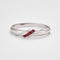Bracelet Bracelet jonc diamant et rubis 58 Facettes 2918
