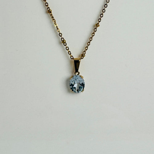 Pendentif Pendentif en or jaune 18 carats avec aigue-marine facettée en forme de coussin 58 Facettes 2501013