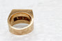 Bague Chevalière or jaune et diamant - c 1920 58 Facettes 250301