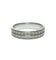 Bague 53 Alliance américaine en or gris 58 Facettes 593/10