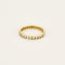 Bague 52 Alliance américaine en or jaune et diamants 58 Facettes CHAL0180