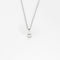 Collier Chaine or blanc et pendentif diamant 58 Facettes CHAL0433