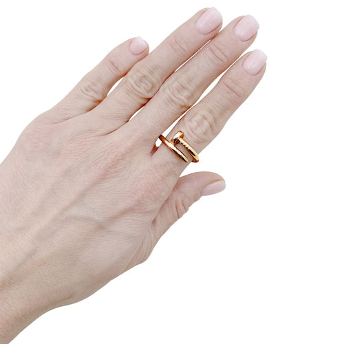 Bague 55 Bague Cartier, "Juste un Clou", or rose. 58 Facettes 35195