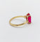Bague 54.5 Bague cocktail Art Déco or jaune, rubis synthétique 58 Facettes A06308