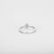 Bague 54 Solitaire or blanc avec diamants 58 Facettes 3121192