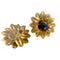 Boucles d'oreilles PENDIENTES DISEÑO CONTEMPORÁNEO SIGLO XX de ORO 18 kts con ZAFIROS 58 Facettes Q135B (950)