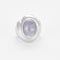 Bague 48.5 Bague godron or blanc saphir étoilé 58 Facettes