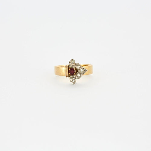 Bague Bague Flèche diamants rubis 58 Facettes LP542