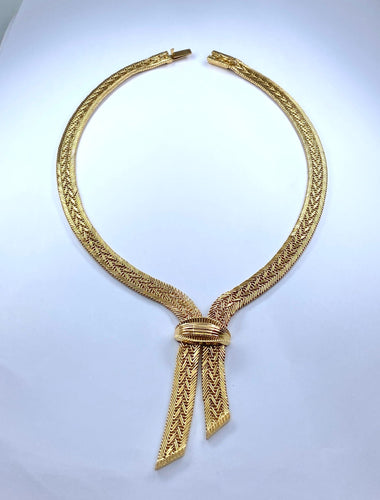 Collier Collier cravate en or jaune 18 carats n 58 Facettes AB600