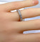 Bague 49 Alliance en platine sertie de 19 diamants 58 Facettes AB589