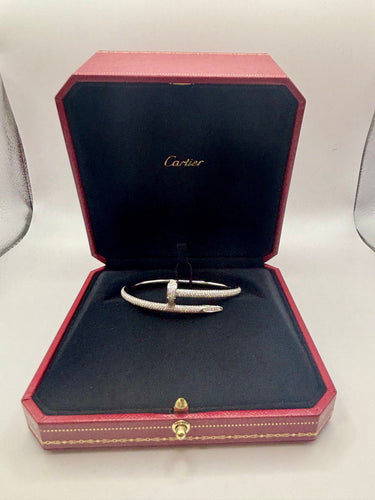 Bracelet CARTIER - Bracelet "Juste un clou" modèle classique, semi pavé 58 Facettes