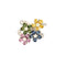 Bague 56.5 Bague fleur en Or blanc 18k et saphirs de couleurs 58 Facettes 250305