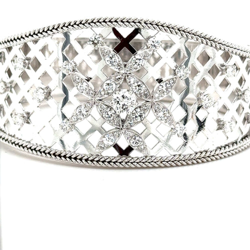 Bracelet Bracelet jonc en or blanc 58 Facettes 7094/15