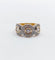 Bague 48 Bague trilobée vintage or jaune et diamants 58 Facettes A05793