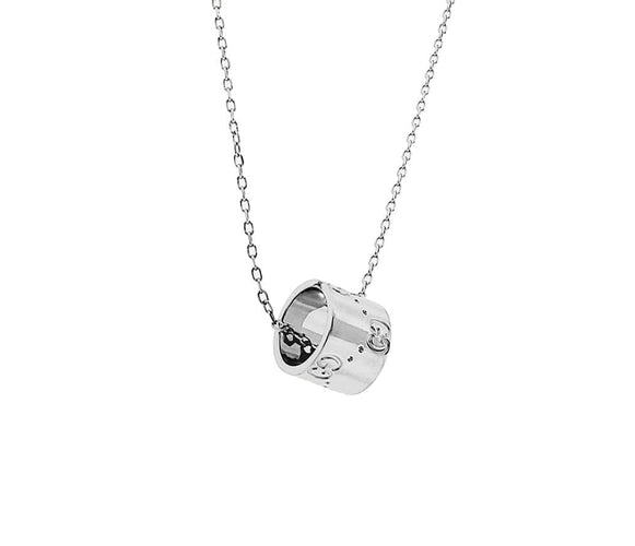 Bague GUCCI - Collier Icon or blanc 58 Facettes 100885J85008000