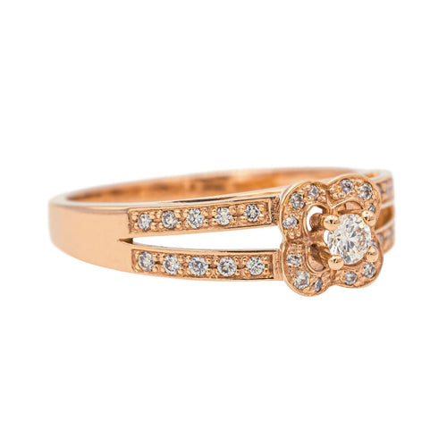 Bague 54 Mauboussin Bague Chance of love Or rose Diamant 58 Facettes 4098657RV