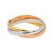 Bague 54 Cartier Bague Trinity Or rose, Or jaune, Or blanc 58 Facettes 4836932CN