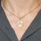 Collier Chaîne en or jaune et médaille augis 58 Facettes LAN1420