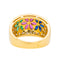 Bague 52 Bague Fleur Or jaune, Or blanc Rubis, Saphir, Emeraude 58 Facettes 3747880CN