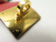 Bracelet bracelet HERMES kelly chien lézard niloticus t3 15 a 17 métal doré rouge 58 Facettes 267512