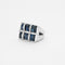 Bague 52 Bague en or gris saphirs et diamants 58 Facettes 240 333