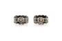 Boucles d'oreilles Boucles d'oreilles - Contemporaines serties de diamants en or blanc 18 carats 58 Facettes 23333