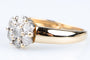 Bague 53 Bague Fleur en Or Jaune 18 Carats et Diamants 58 Facettes BGDIAMFLEUR-107
