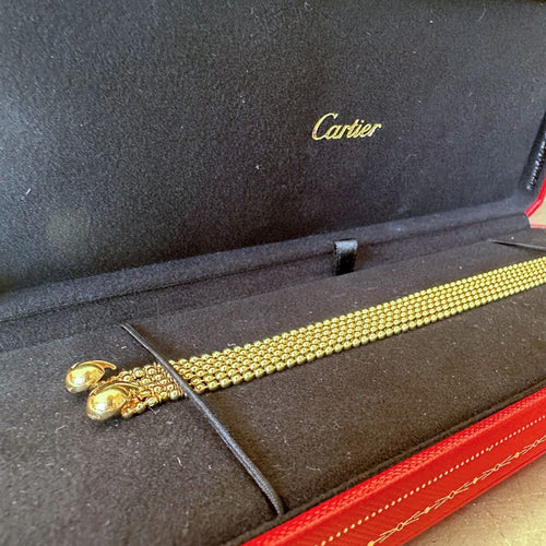 Bracelet CARTIER - Bracelet "Draperie" - en or jaune 18k 58 Facettes
