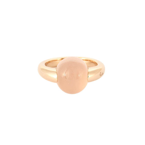 Bague 54 POMELLATO - Luna - Bague or jaune et quartz rose 58 Facettes 250091
