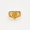 Bague 52.5 Bague Chevalière Ecusson Or 58 Facettes