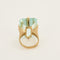 Bague 52,5 Bague en or jaune et aigue-marine 58 Facettes RAM2958