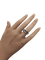 Bague 55.5 Bague jonc sertie de saphirs et diamants en or gris 18k 58 Facettes LP1807