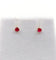 Boucles d'oreilles Puces d'oreilles vintage or jaune et rubis 58 Facettes B01014