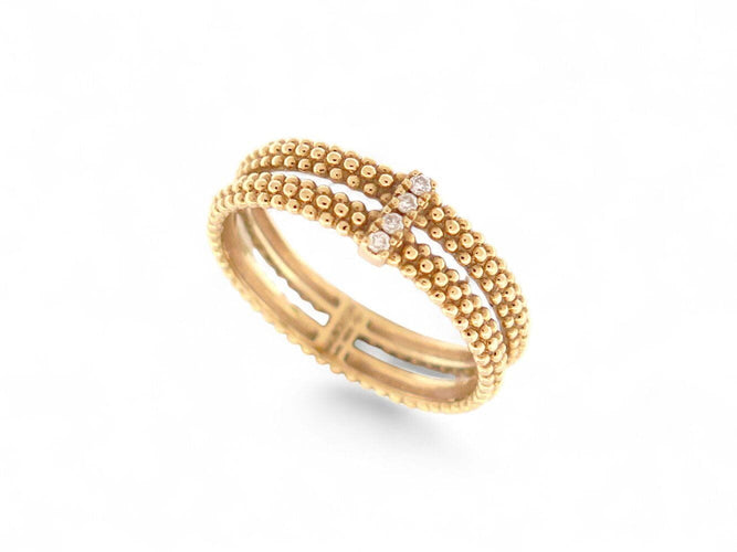 Bague 53 bague MAUBOUSSIN mon premier jour c'est toi n1 t53 diamants or jaune 18k 58 Facettes 269802
