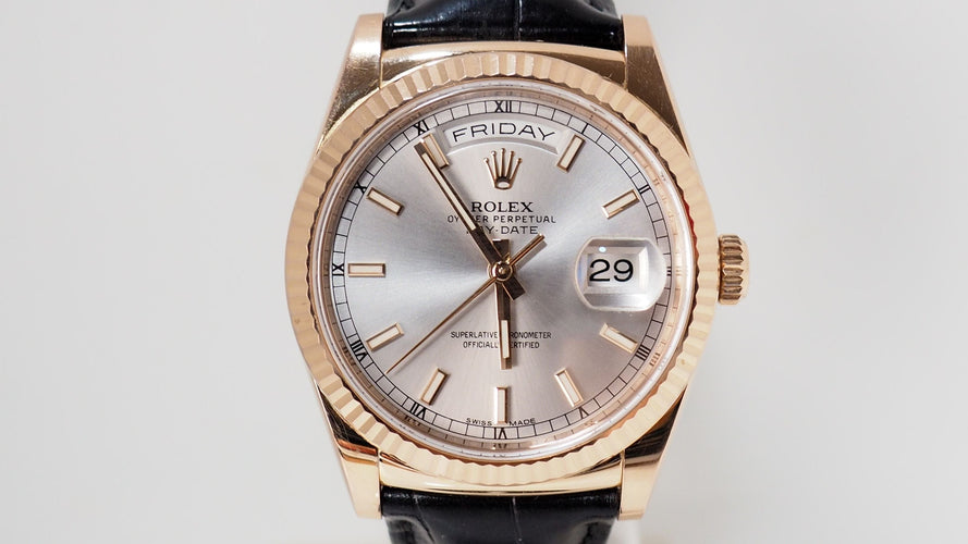 Montre Montre Rolex Day_Date en or rose 36 58 Facettes 32230