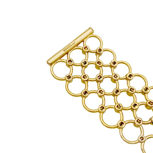 Collier Collier Tiffany & Co, or jaune et diamants. 58 Facettes 35060