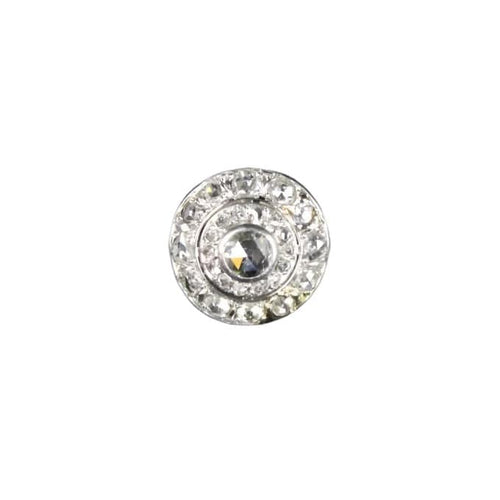 Bague 53 Bague Cible Art Déco or blanc et diamants 58 Facettes