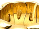 Bague 52 CHOPARD. Collection "Casmir", bague or jaune 18K et pierres de couleur 58 Facettes