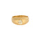 Bague 55.5 Bague jonc or jaune et diamant 58 Facettes THI01753