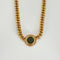 Collier Collier or jaune diamants centré d'une pièce de bronze 58 Facettes LP501/9